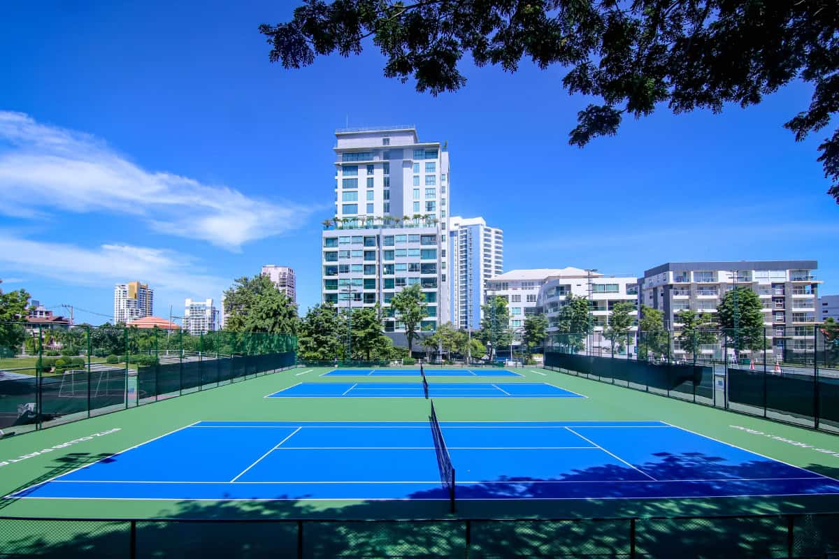brand new courts at multi sports club in pattaya