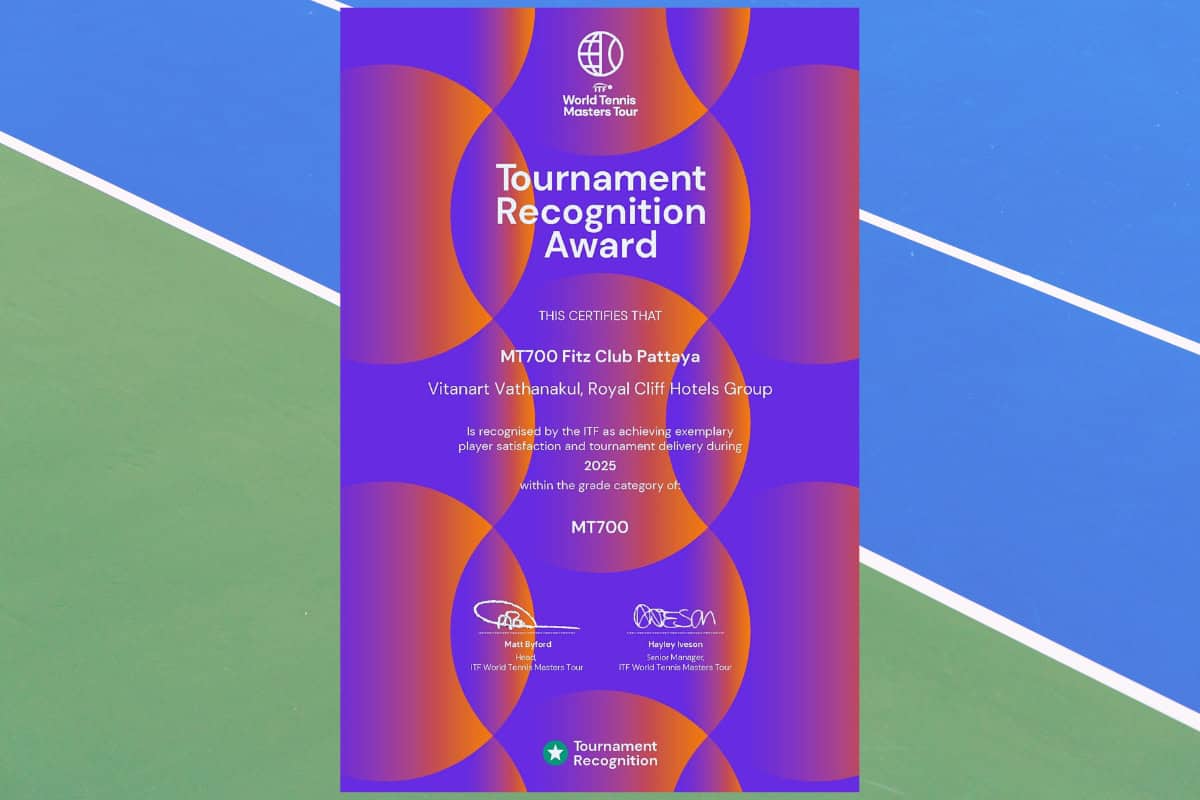 รางวัล ITF Masters Star Recognition Award ประจำปี 2025 ของรอยัล คลิฟ