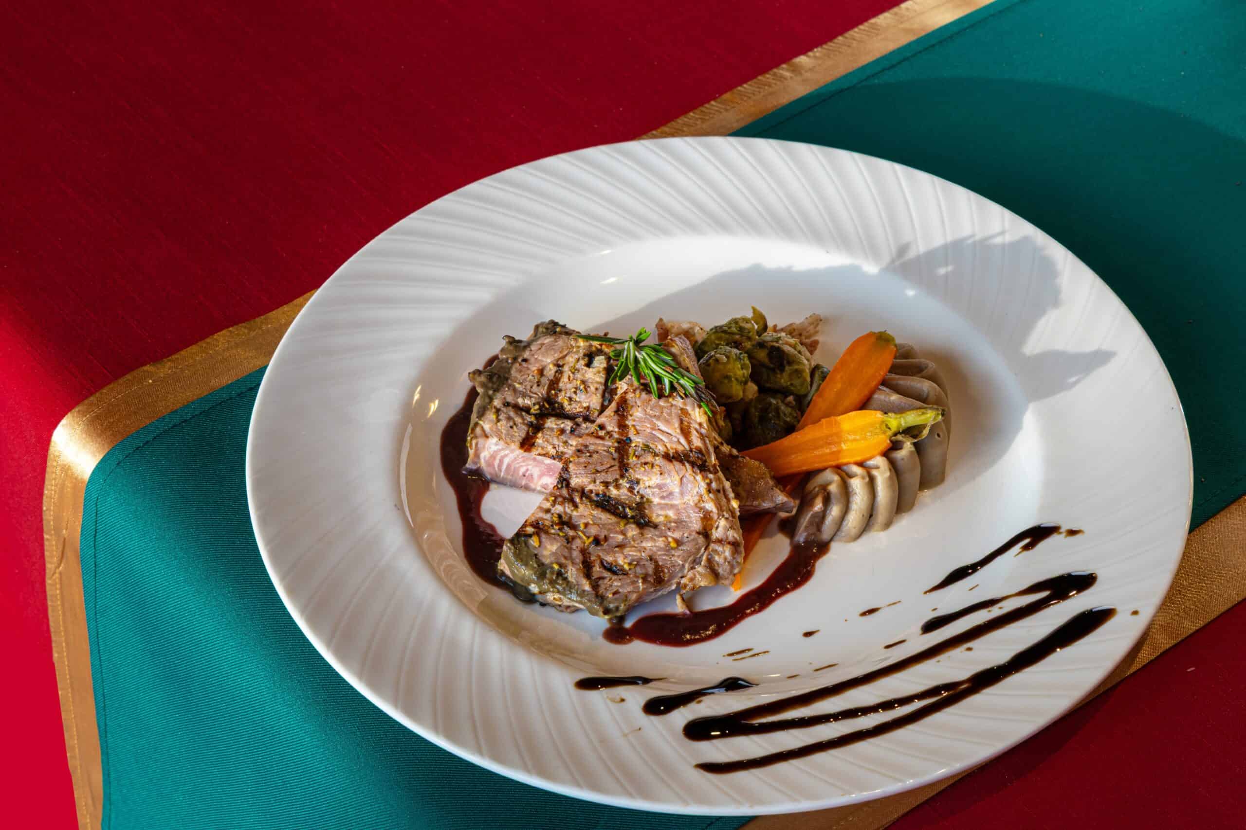 beef tenderloin with foie gras and a rich truffle-infused sauce
