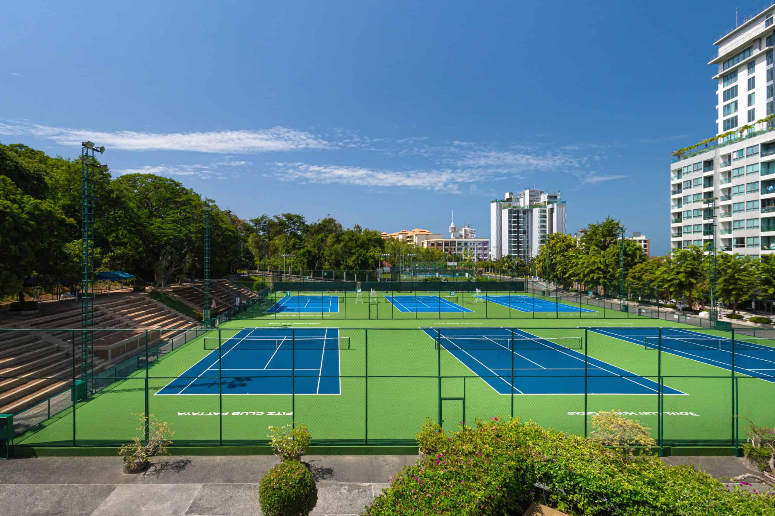 tennis court in pattaya
