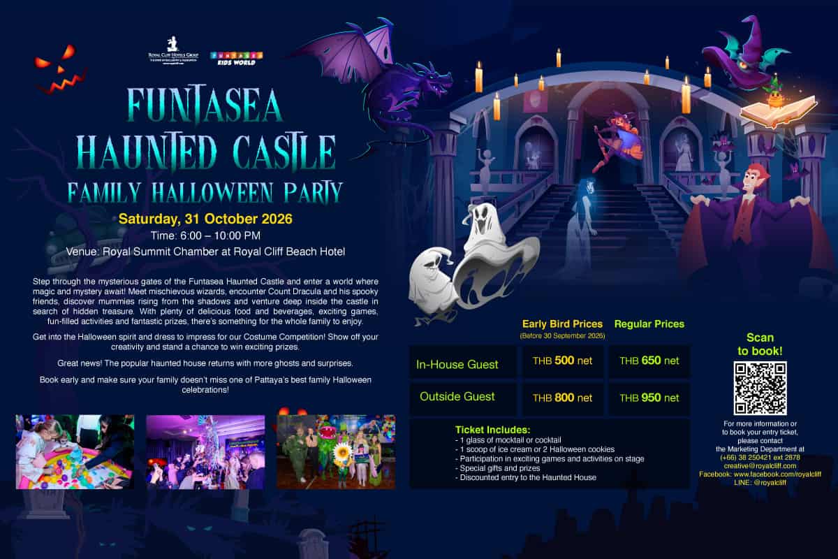 royal cliff halloween party in pattaya 2026