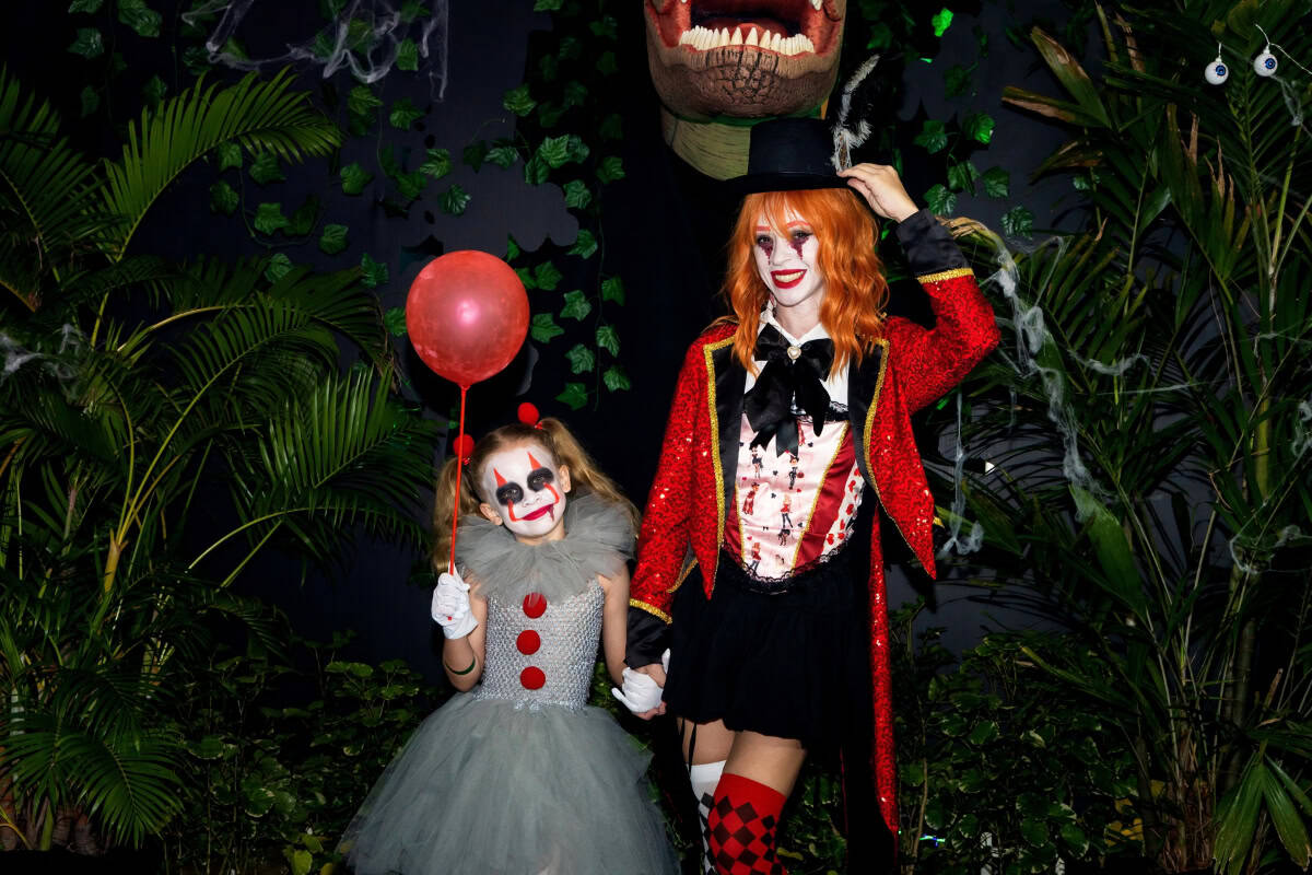 winners of best costume at halloween party in pattaya